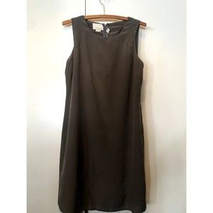 Cynthia Rowley 100% Heavy Mulberry Silk Sleeveless Dress Cutoff Back size 4